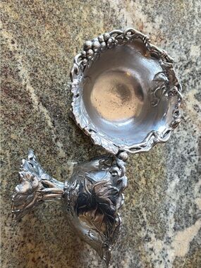 Arthur Court Silver Grape & Leaf Pair Decorative Bowls